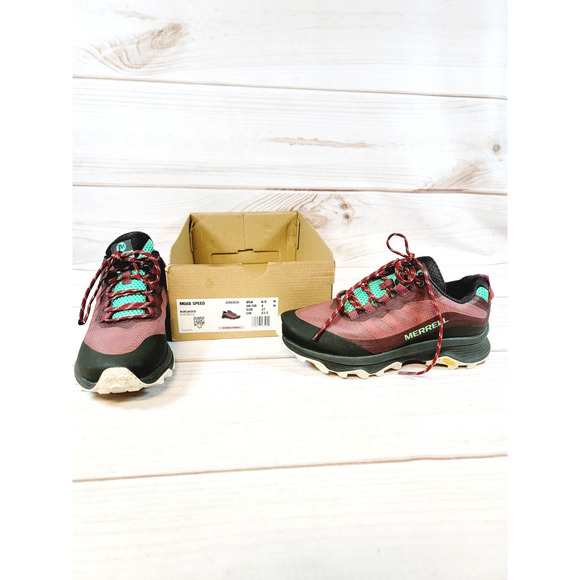 Merrell Moab Speed Low Hiker Shoes Women's 6.5 Burlwood J066858 - Picture 1 of 16